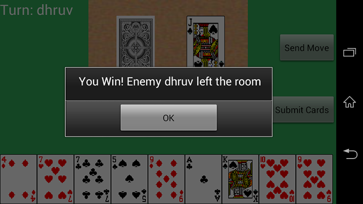 rummy game over